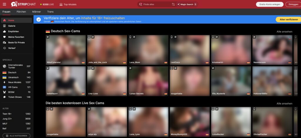 Strona Stripchat